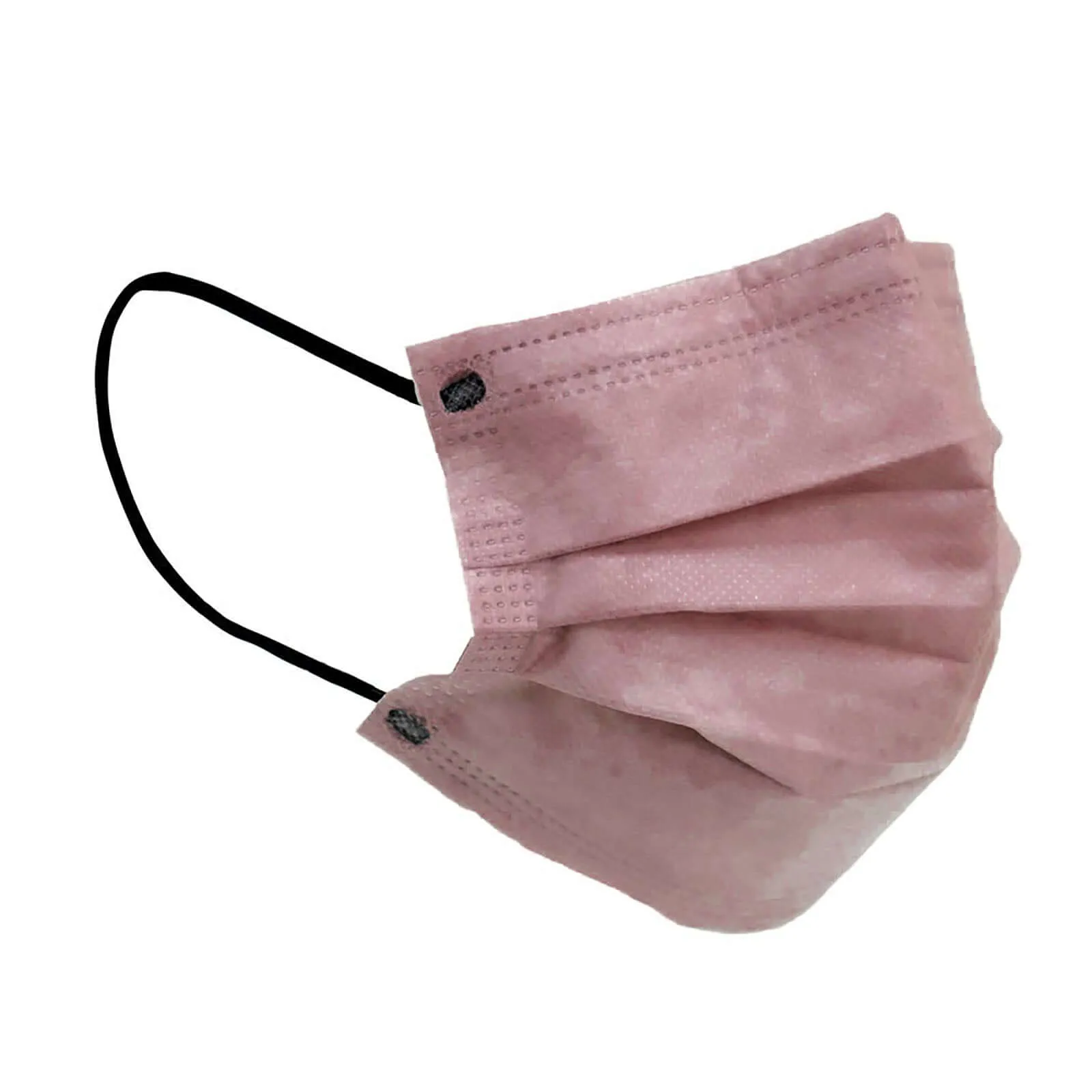 10 Pack Dusty Rose Disposable Face Mask Non Woven Mask with Ear Loop 3 Ply