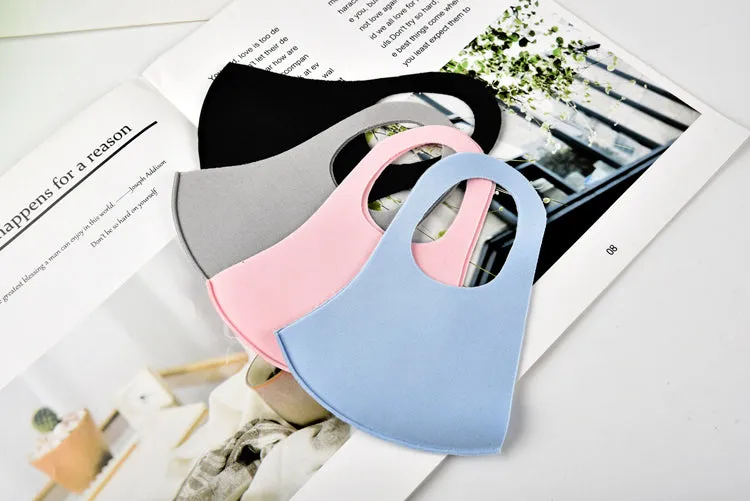 2 Pack Adult Reusable Fabric Face Masks-Gray