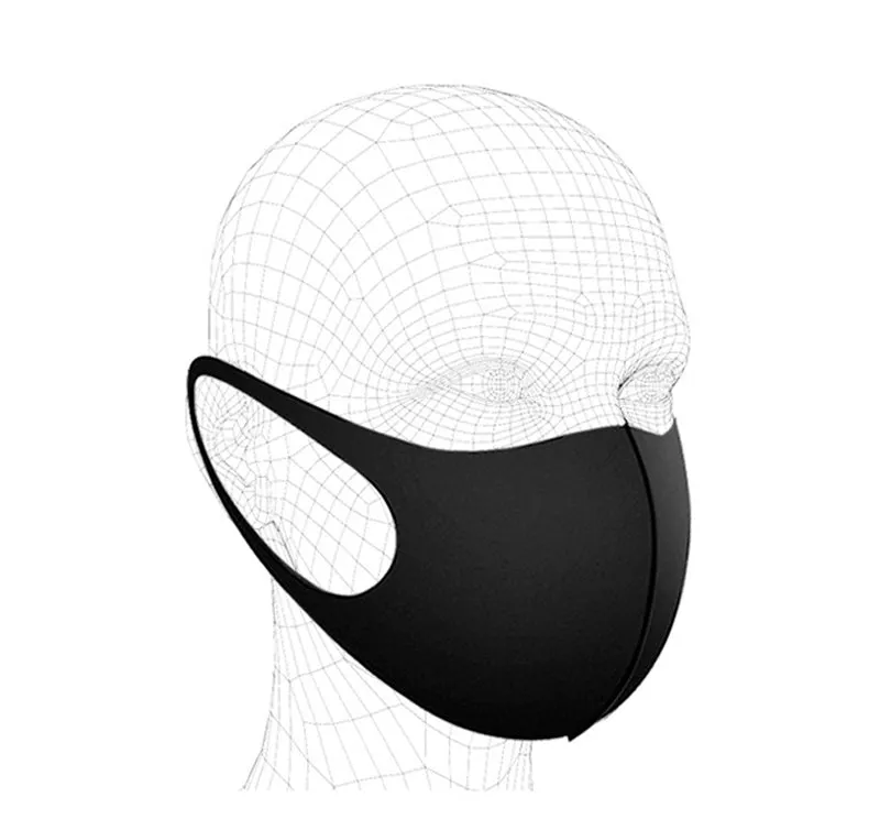 2 Pack Adult Reusable Fabric Face Masks-Gray