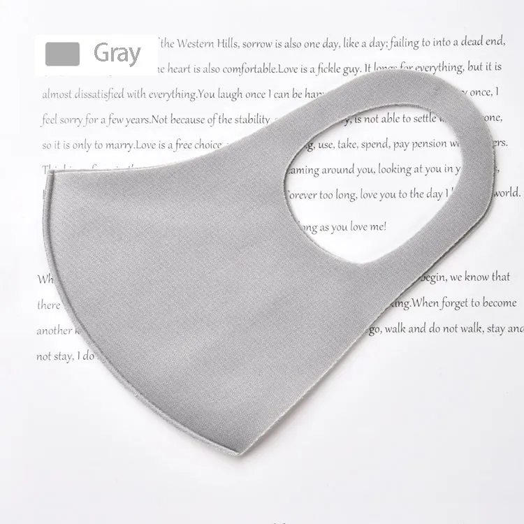 2 Pack Adult Reusable Fabric Face Masks-Gray