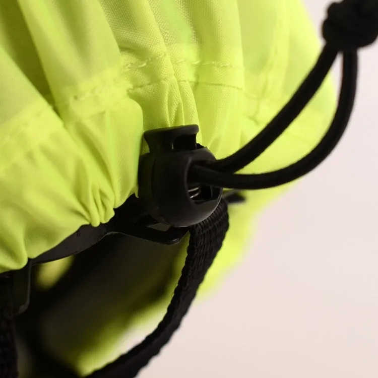 2 PCS Cycling Helmet Rain Cover Outdoor Reflective Safety Helmet Cover, Size: Free Size(Fluorescent Green (Style 1))