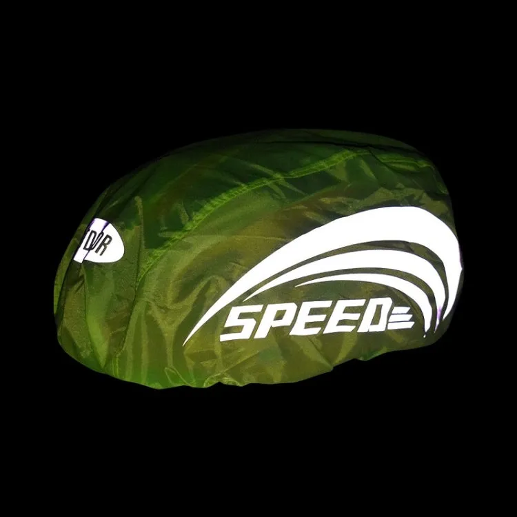 2 PCS Cycling Helmet Rain Cover Outdoor Reflective Safety Helmet Cover, Size: Free Size(Fluorescent Green (Style 1))