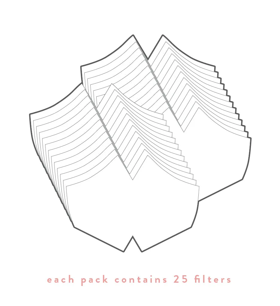 25 Fitted Mask Filters