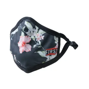 3-Ply Black/White/Pink Flowers Reusable Non-Medical Breathable & adjustable Ear Loops Face Masks (5-Pcs Pack)