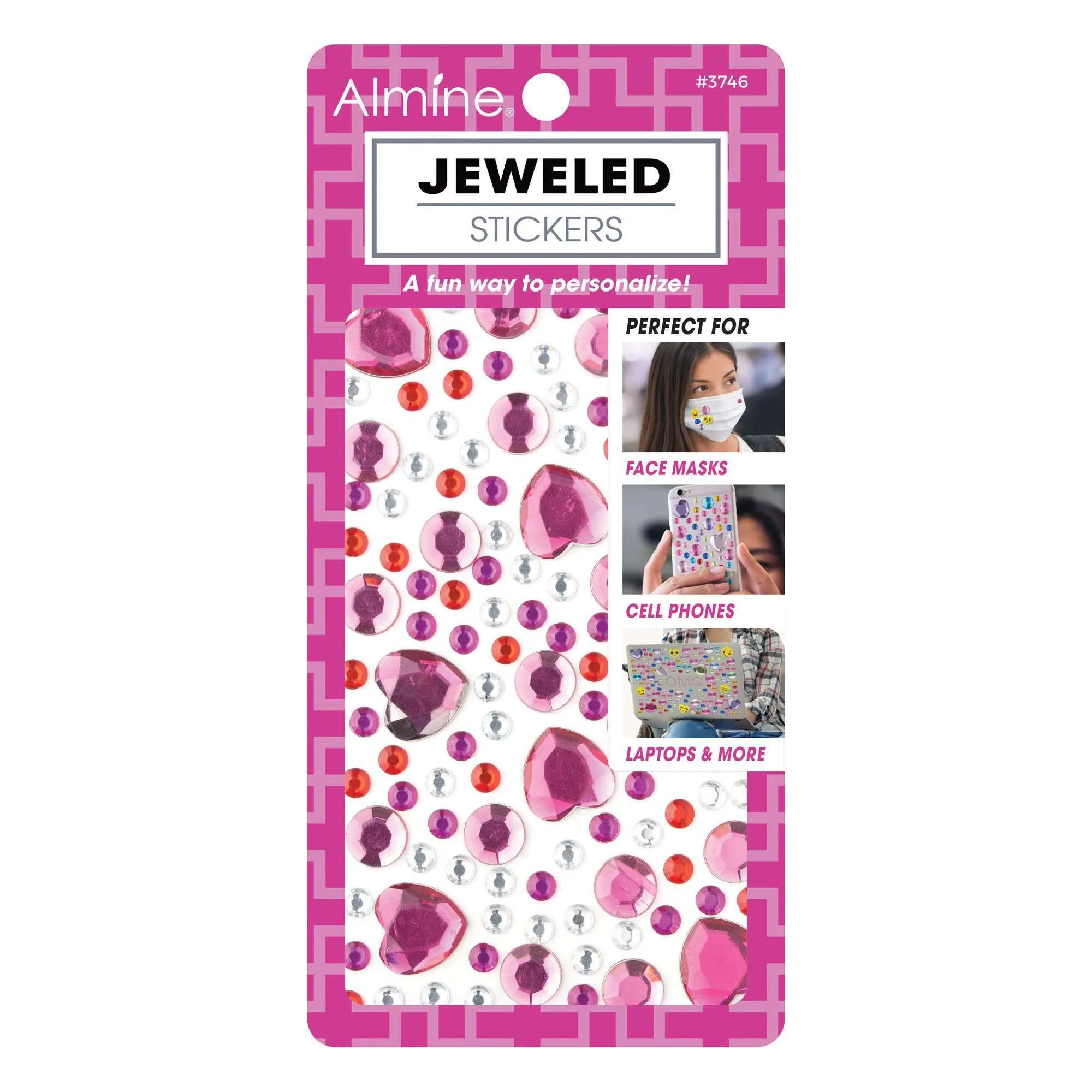 Almine Jeweled Stickers, Assorted