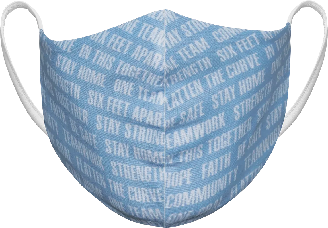 Athletic Knit Reusable Sublimated Fabric Face Mask