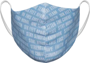 Athletic Knit Reusable Sublimated Fabric Face Mask