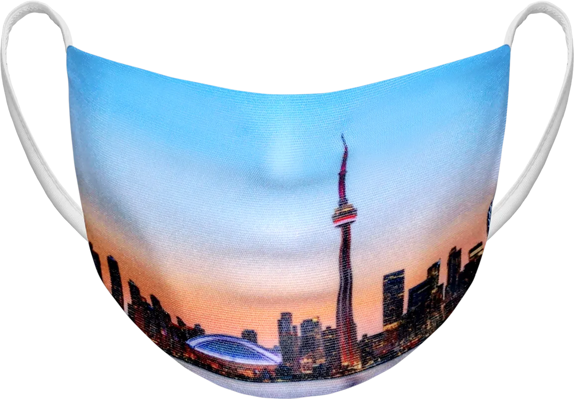 Athletic Knit Reusable Sublimated Fabric Face Mask