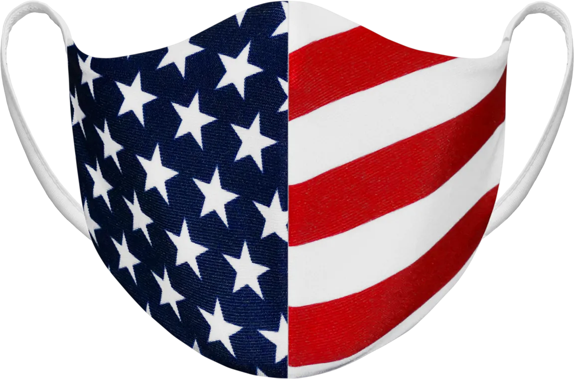 Athletic Knit Reusable Sublimated Fabric Face Mask