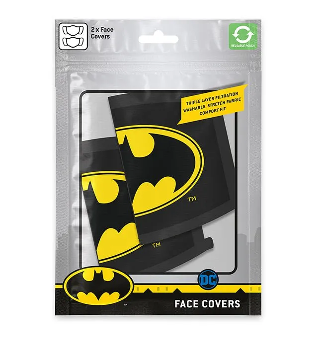 Batman Logo Face Mask 2 Pack