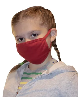 Bayside Youth USA-Made 100% Cotton Face Mask