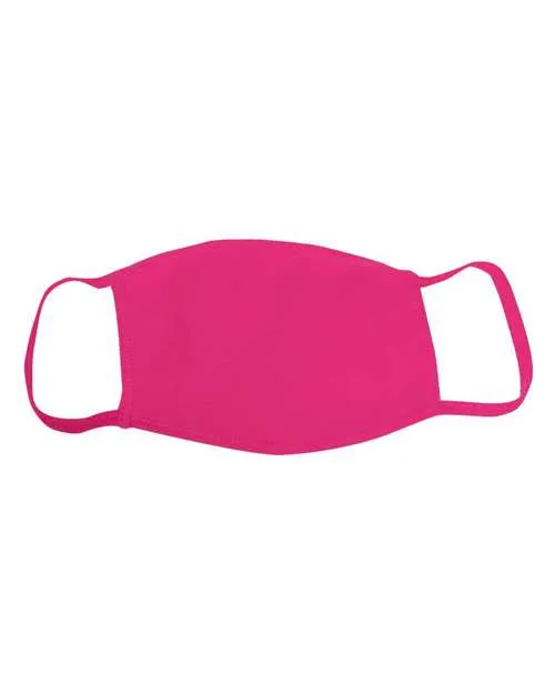 Bayside Youth USA-Made 100% Cotton Face Mask