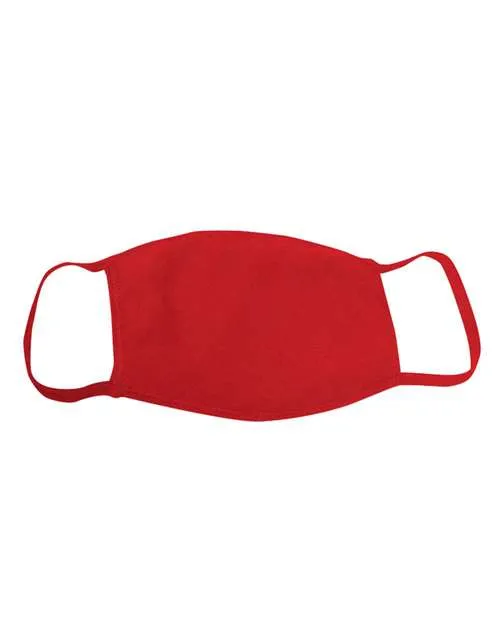 Bayside Youth USA-Made 100% Cotton Face Mask