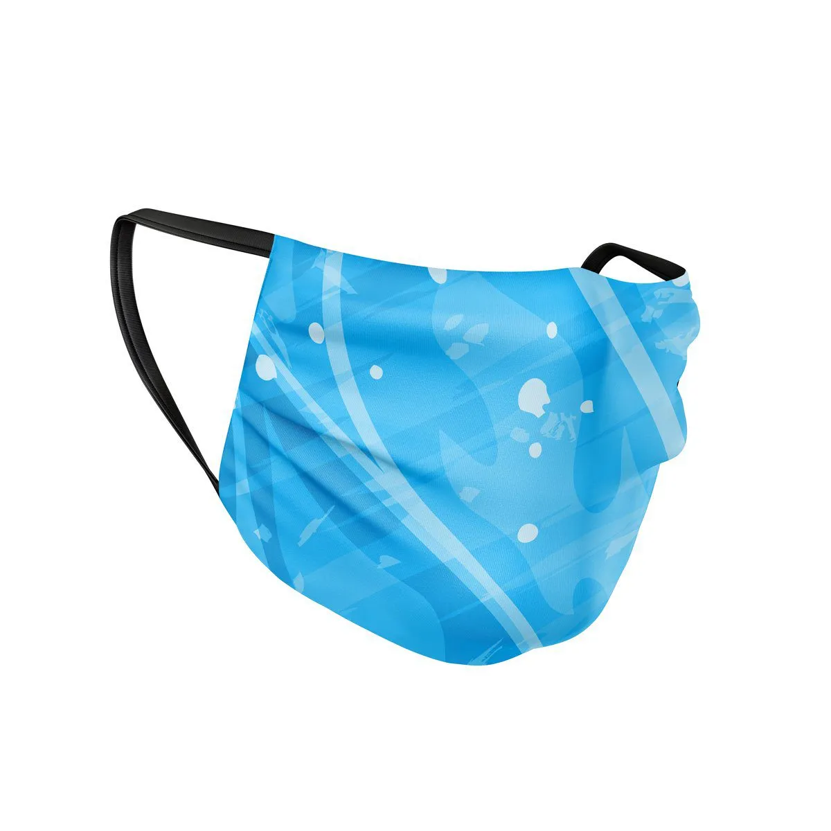 Blue Blaze Face Mask