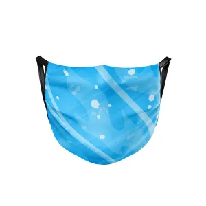 Blue Blaze Face Mask