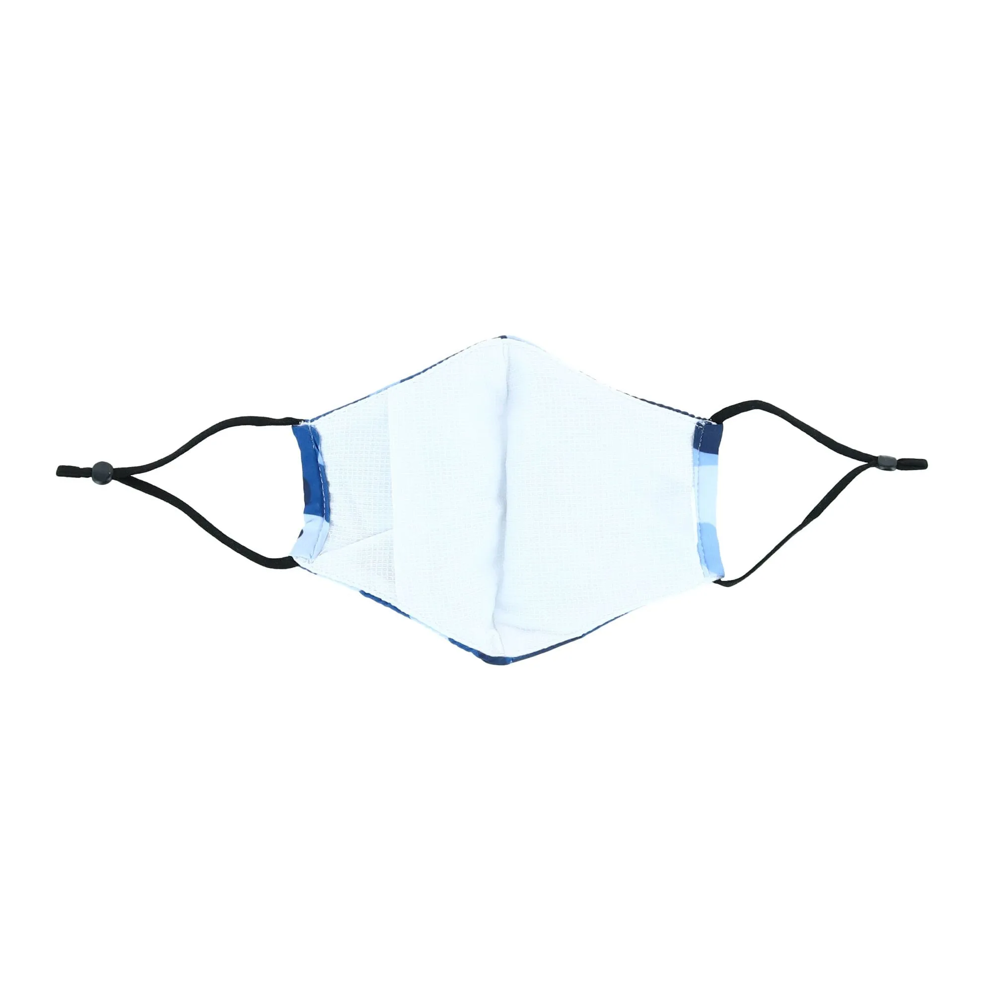 Care Cover Kid's Blue Camouflage Print Adjustable Face Mask