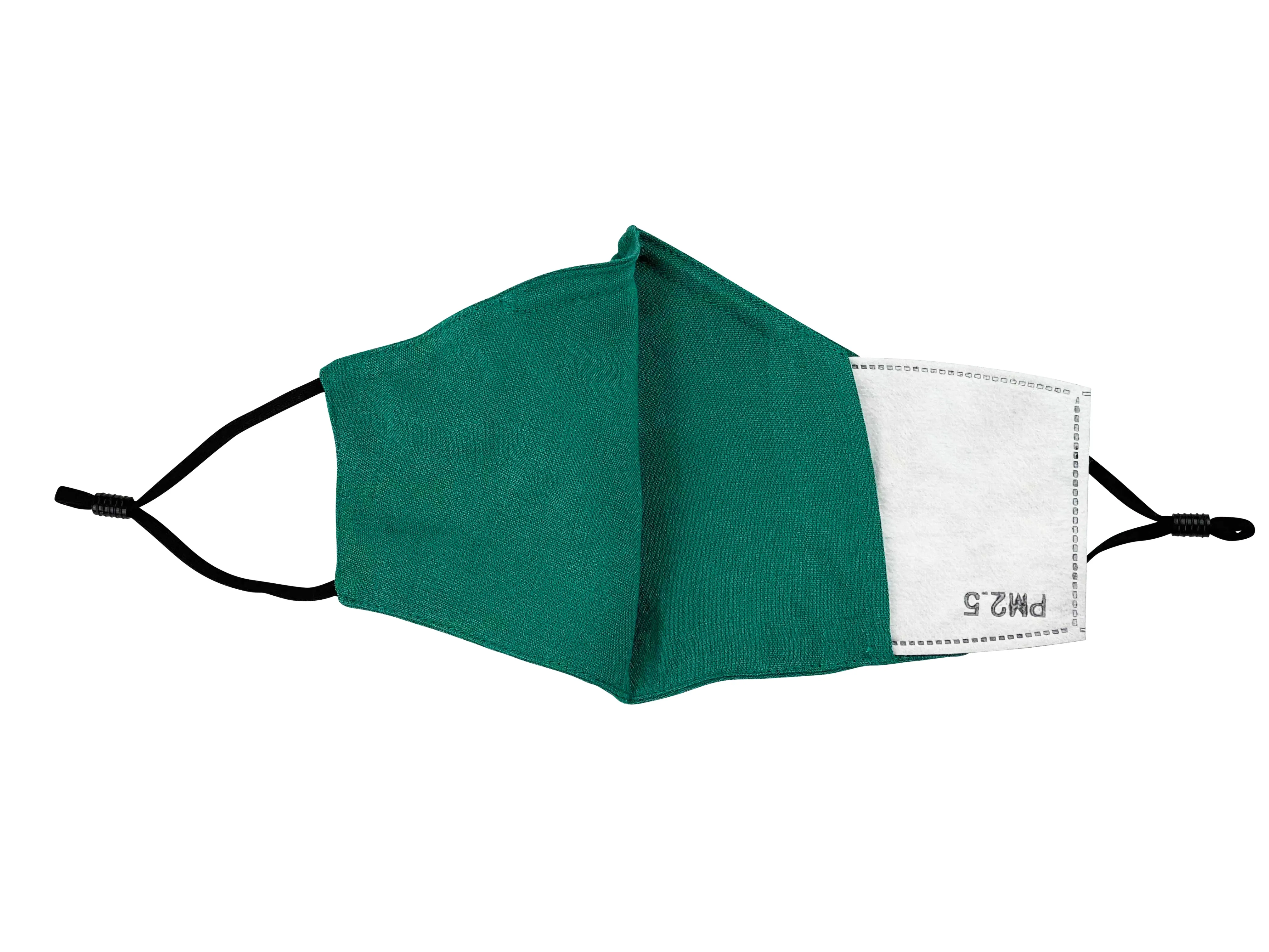Children - Fridaze 100% Linen Face Mask incl. one PM 2.5 Filter - Evergreen