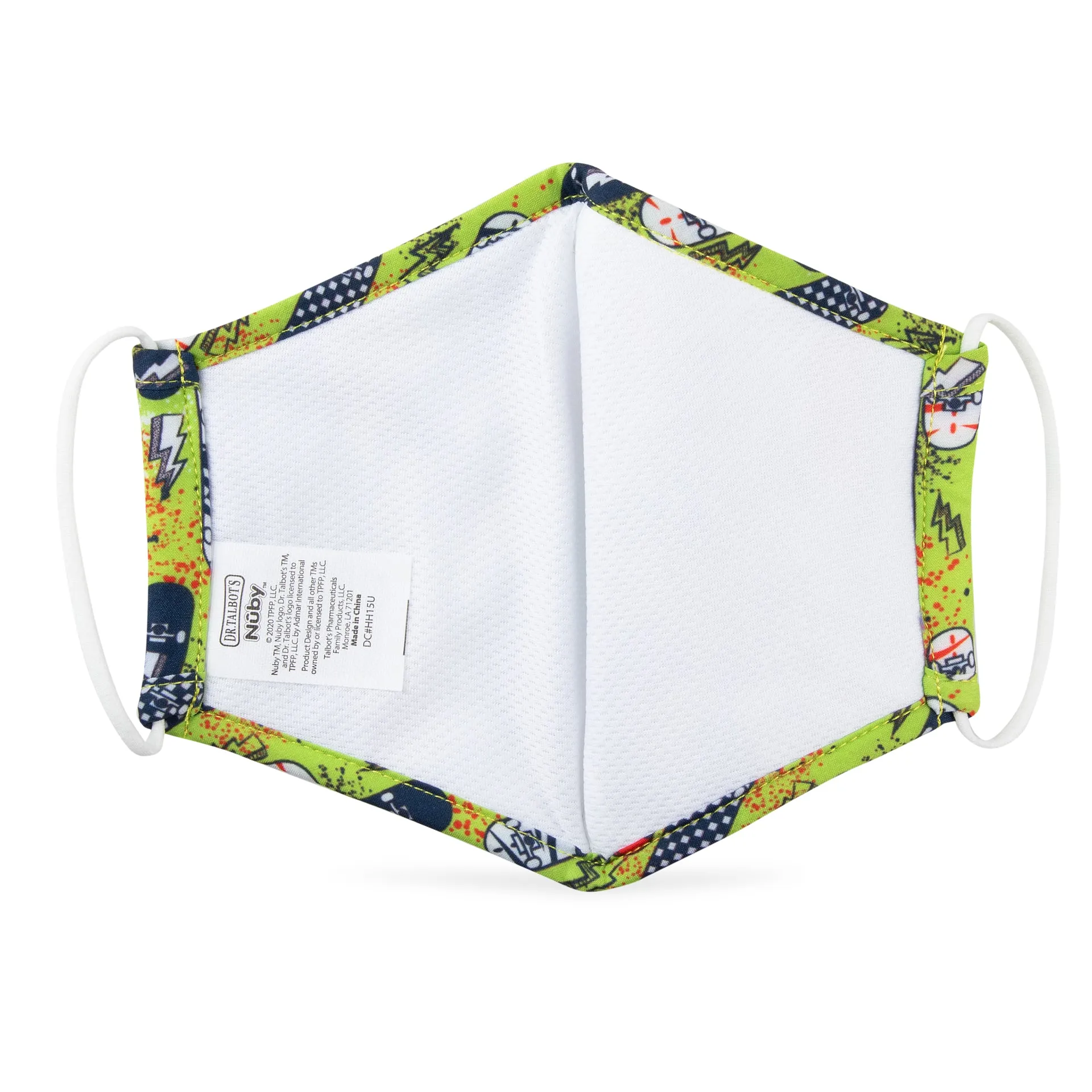 Cloth Face Mask - Ages 6-12 - 1 pack - Skateboards