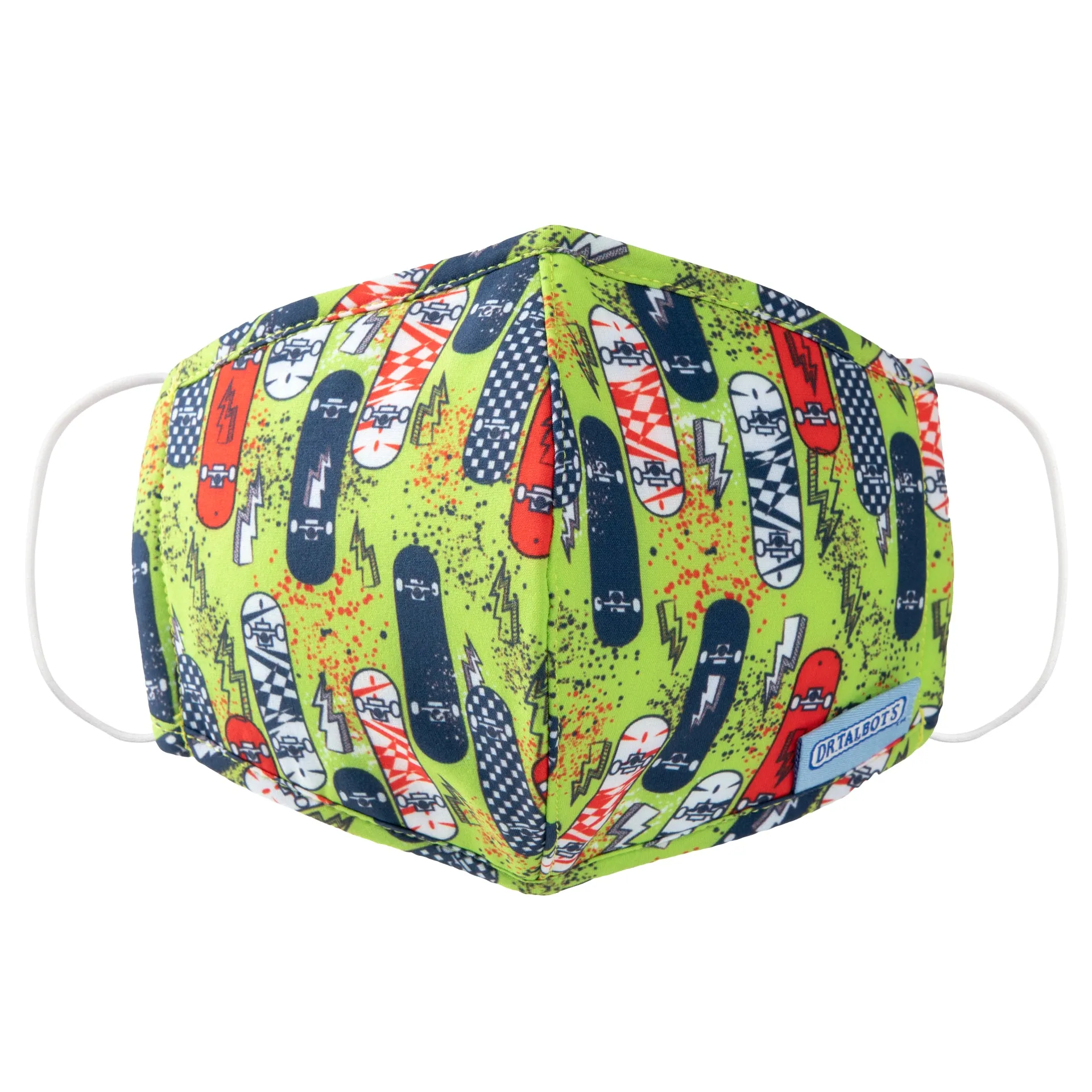 Cloth Face Mask - Ages 6-12 - 1 pack - Skateboards