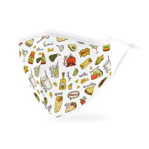 Cloth Reusable Washable Face Mask - Taco Party Fiesta
