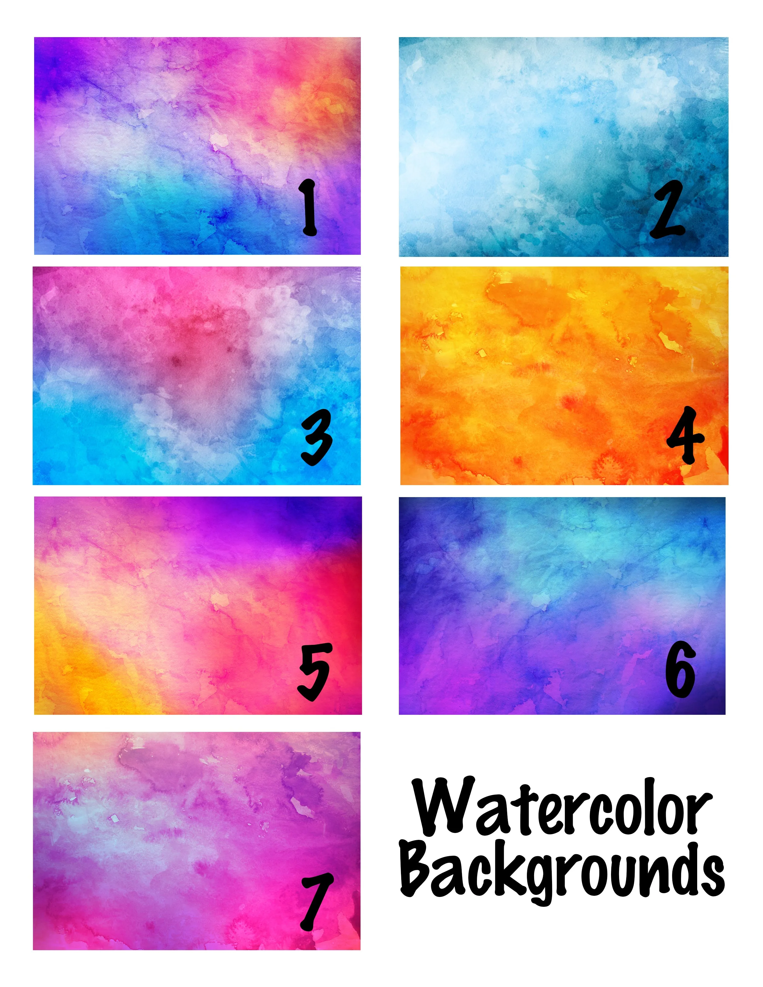 Custom Face Mask - Watercolor Background - Add Your Personalization!
