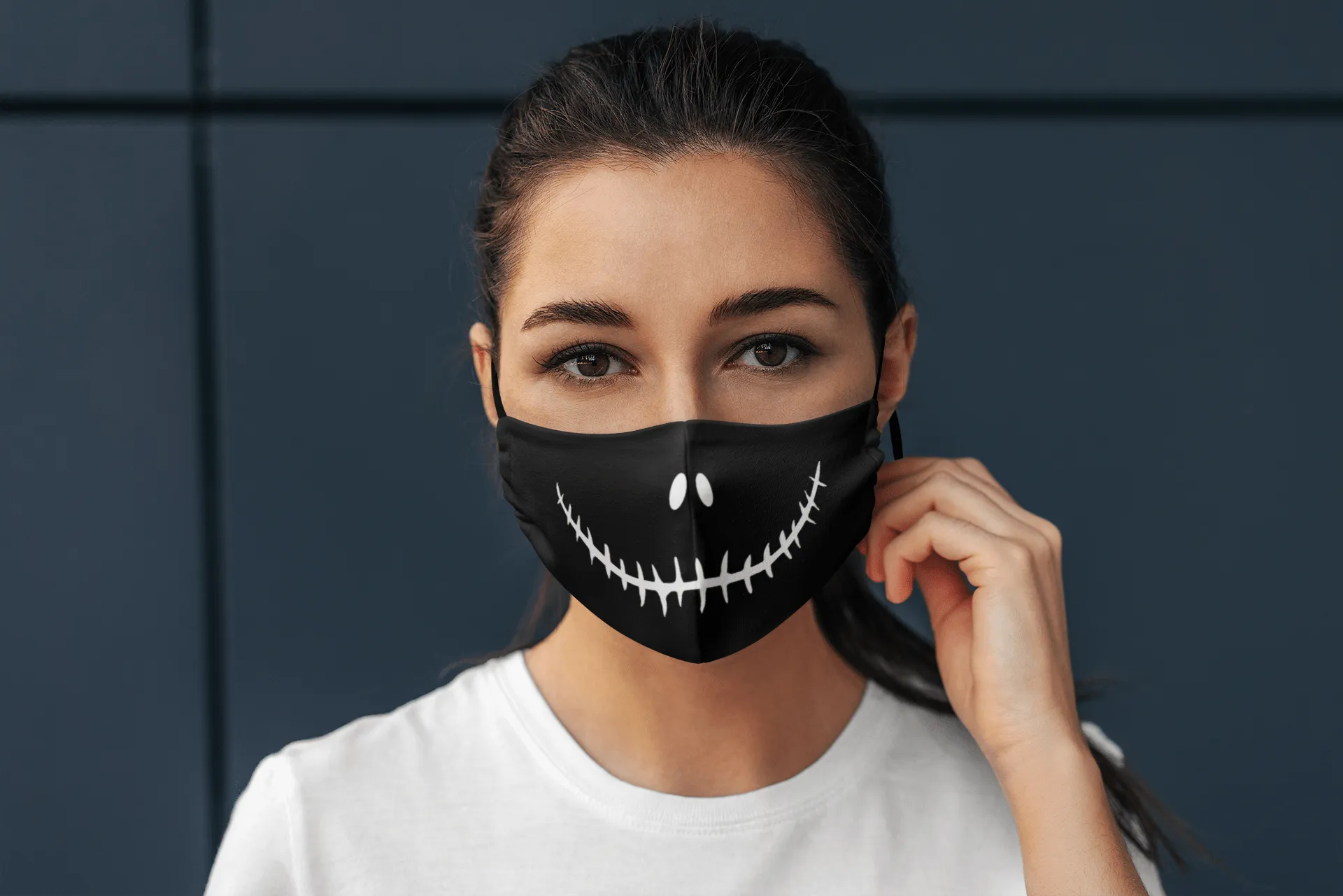 Devil Smile: Printed Tetra Shield Protection Mask