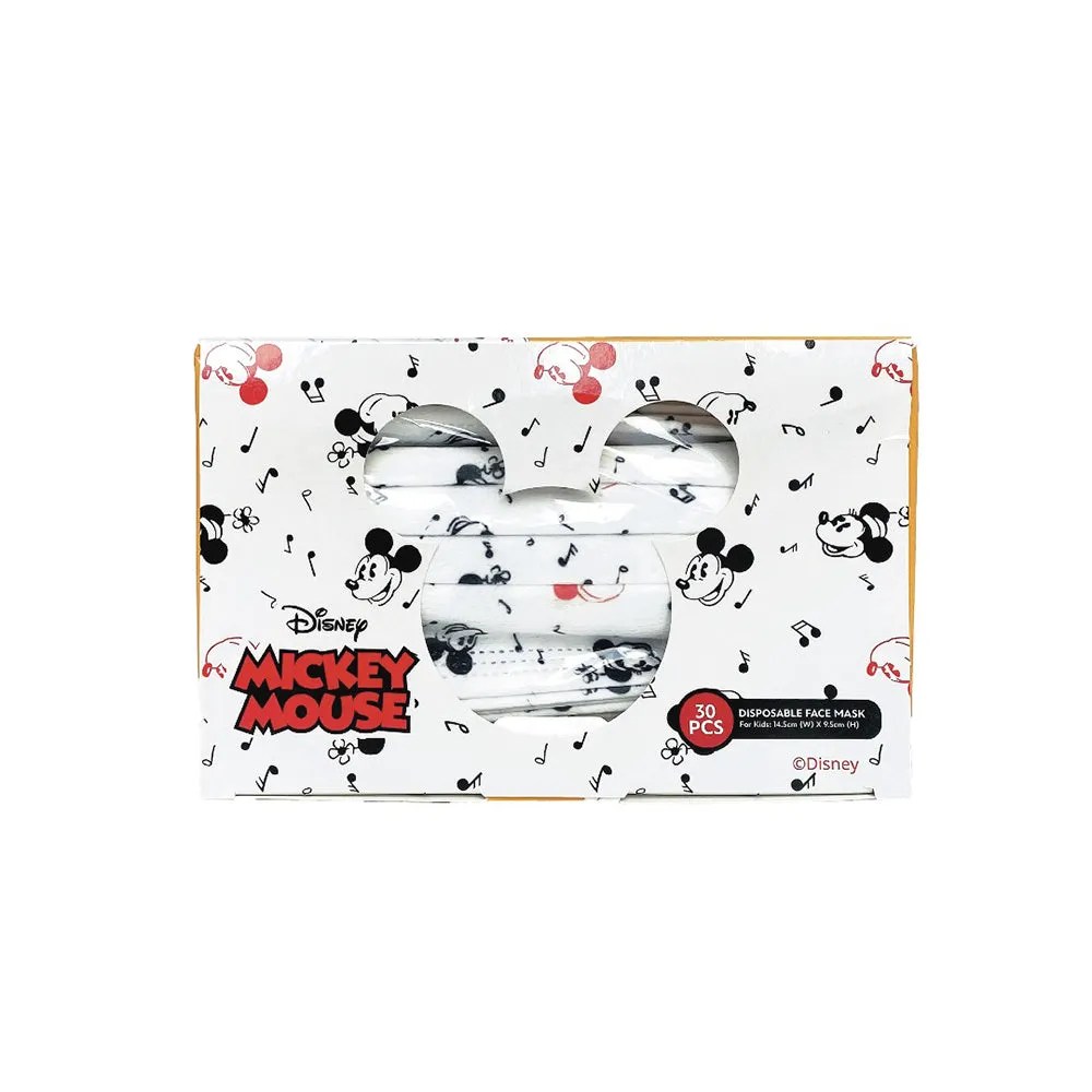 Disney Disposable 3 Ply Face Mask for Kids 30s/Box: Mickey White