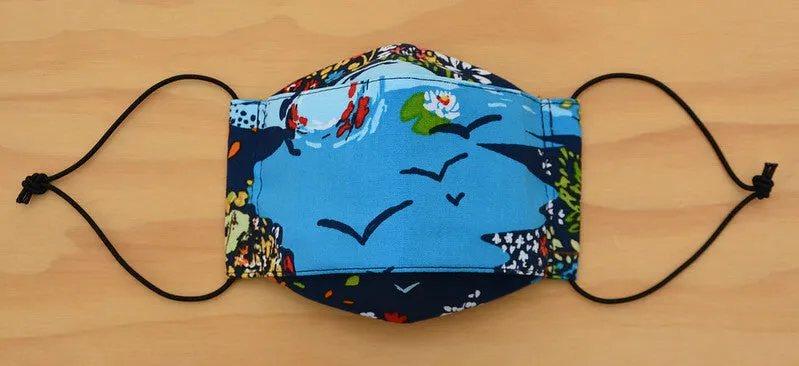 Face Mask - Blue garden 11