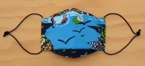 Face Mask - Blue garden 11