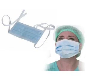 Face Mask Tie 2 Ply Bulk Packing 100 Pcs
