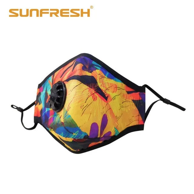 Fashion  Cycling Face Mask Sport Training Mask N95 PM2.5 Anti-pollution Running Mask Activated Carbon Filter Washable Mask