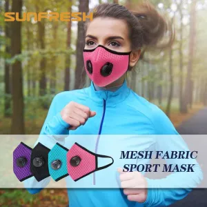 Fashion  Cycling Face Mask Sport Training Mask N95 PM2.5 Anti-pollution Running Mask Activated Carbon Filter Washable Mask