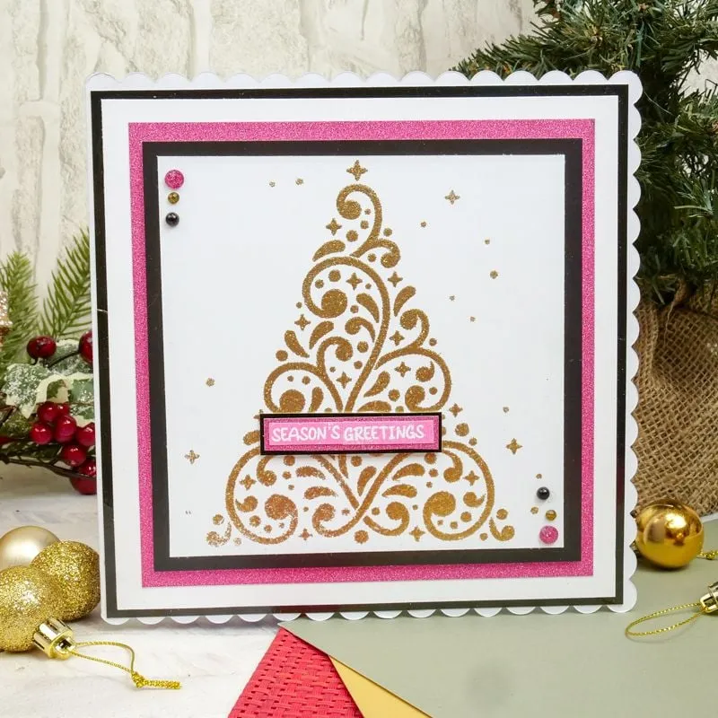 For The Love Of Masks - Sparkles & Swirls Christmas Tree