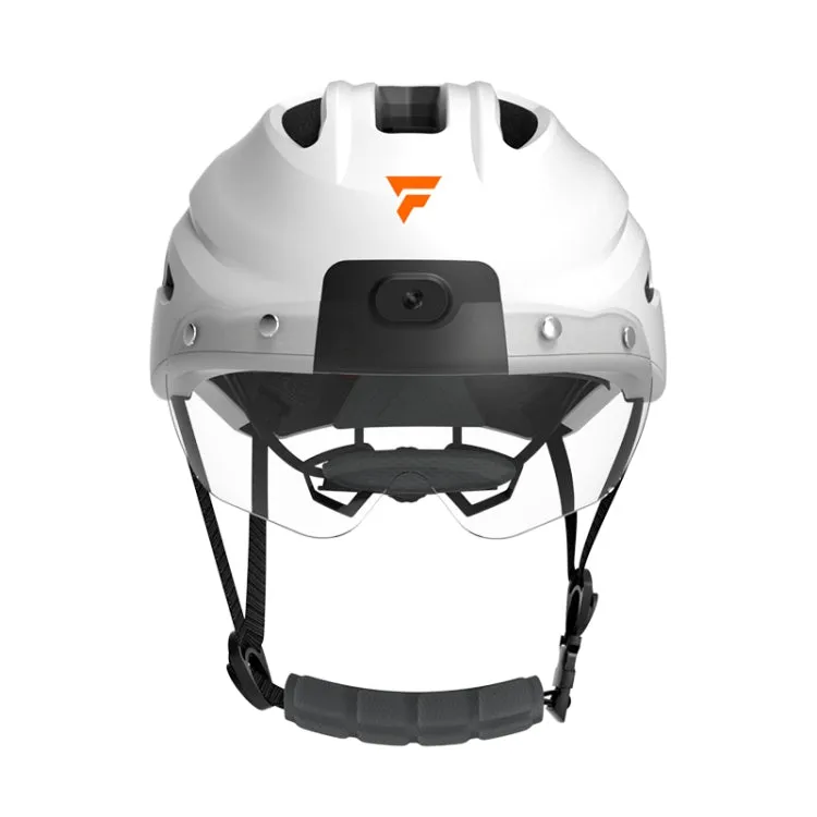 Foxwear V8S 1080P HD Video Recorder Cycling Smart Helmet, Size: 54-58cm(White)
