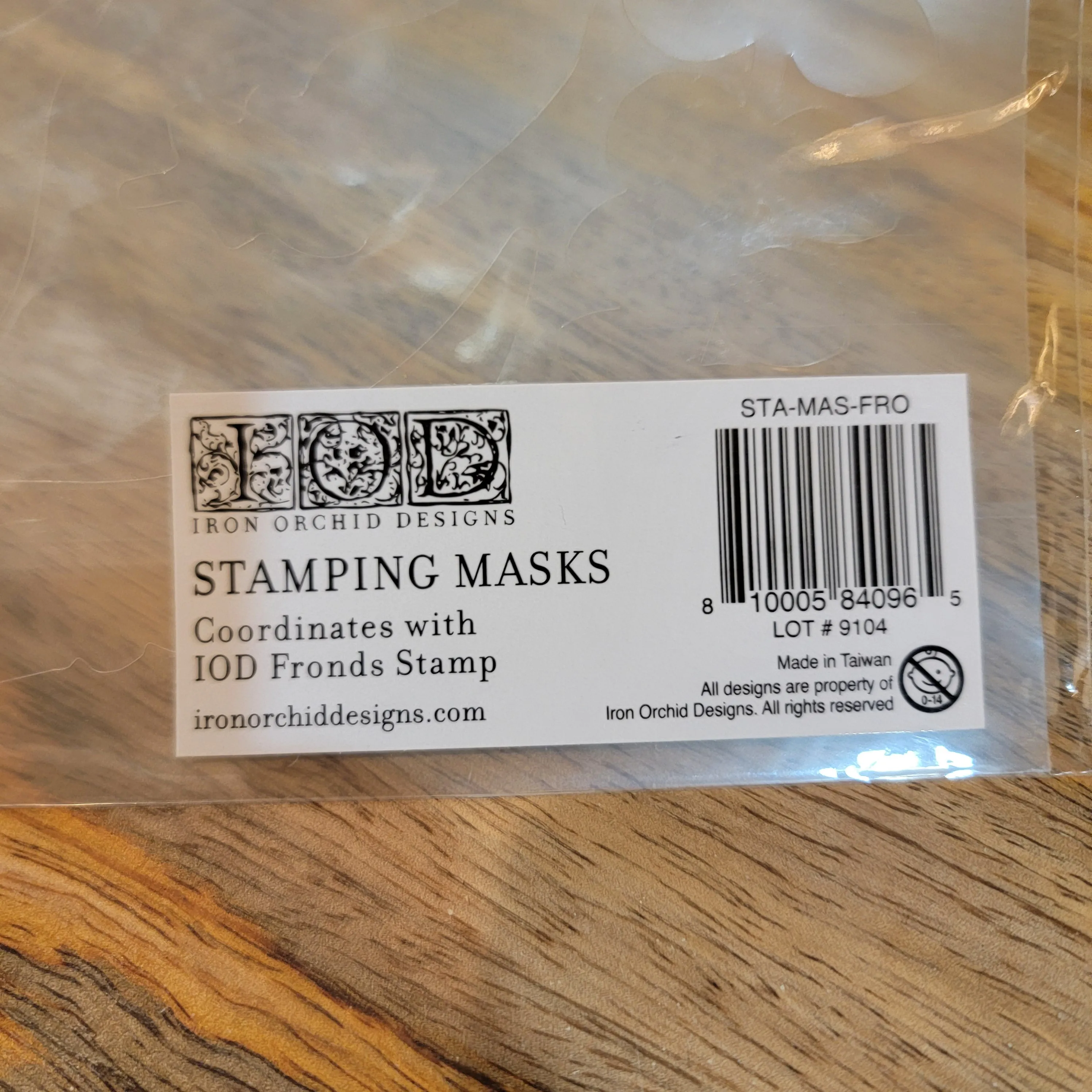 Fronds IOD Stamp Masks