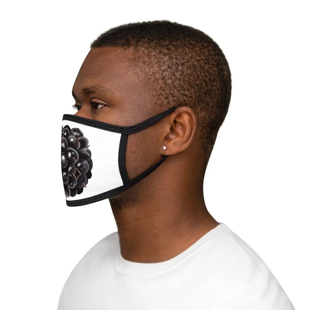 Grape Mixed-Fabric Face Mask