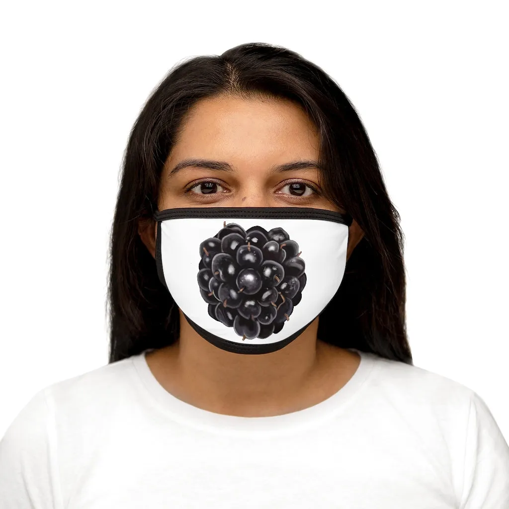 Grape Mixed-Fabric Face Mask
