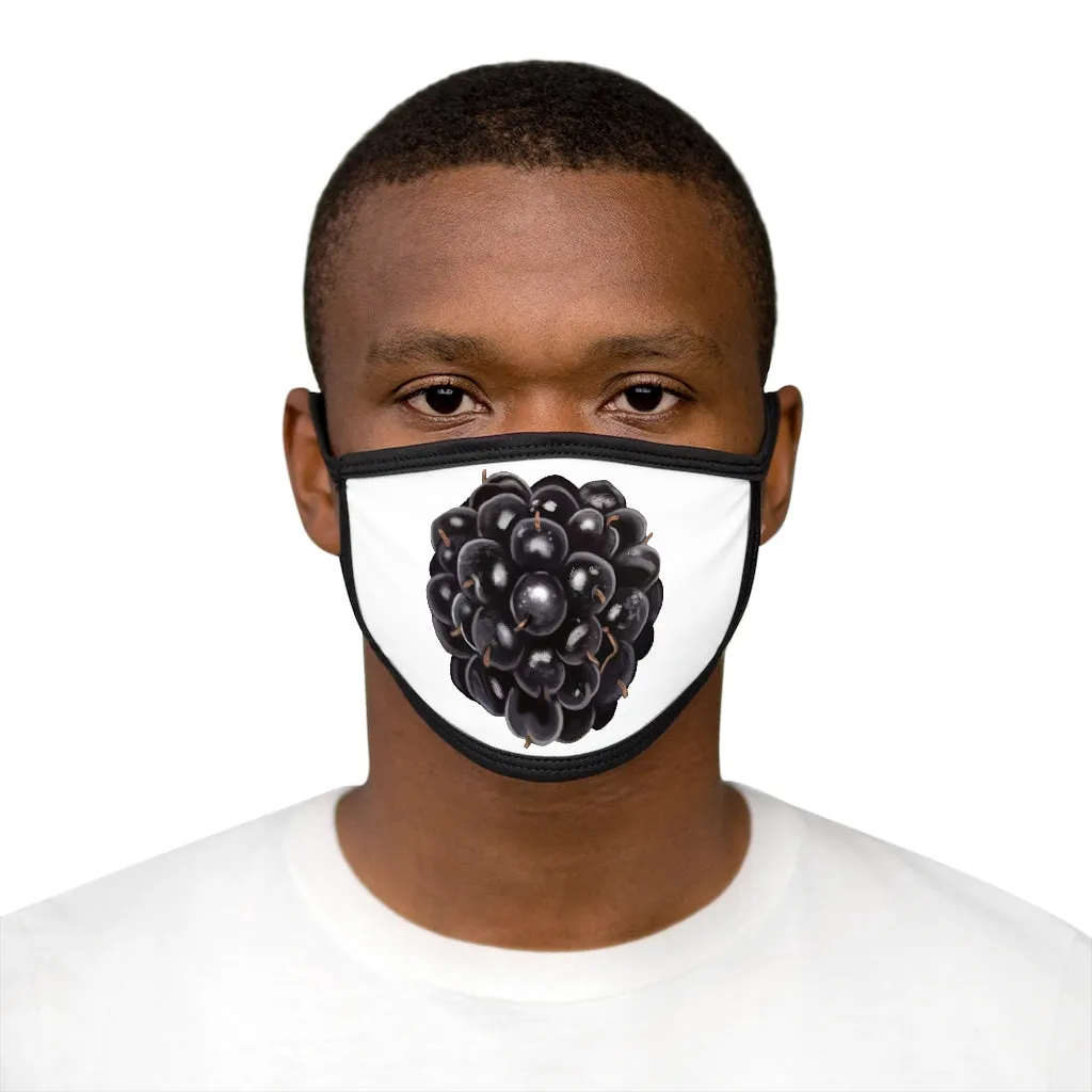 Grape Mixed-Fabric Face Mask
