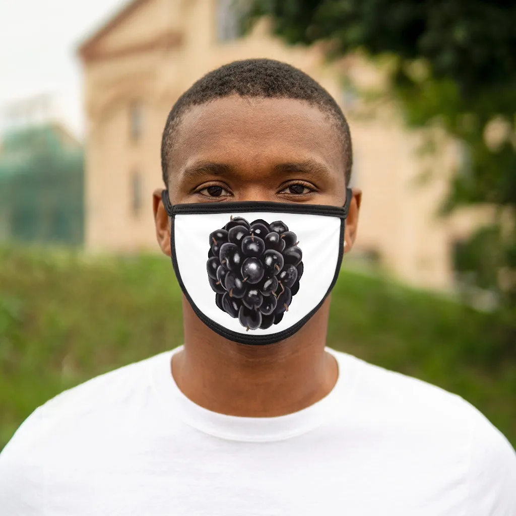 Grape Mixed-Fabric Face Mask