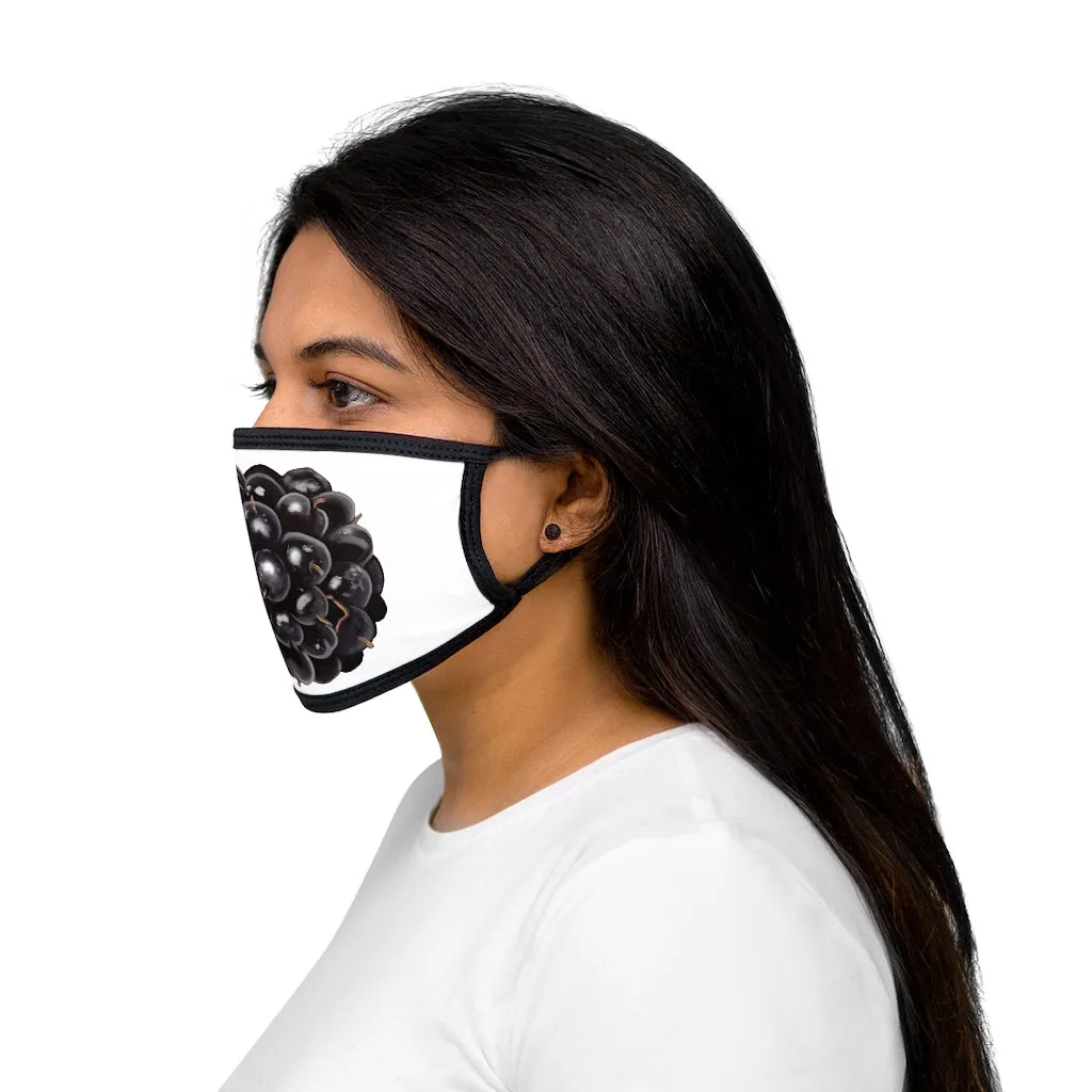 Grape Mixed-Fabric Face Mask