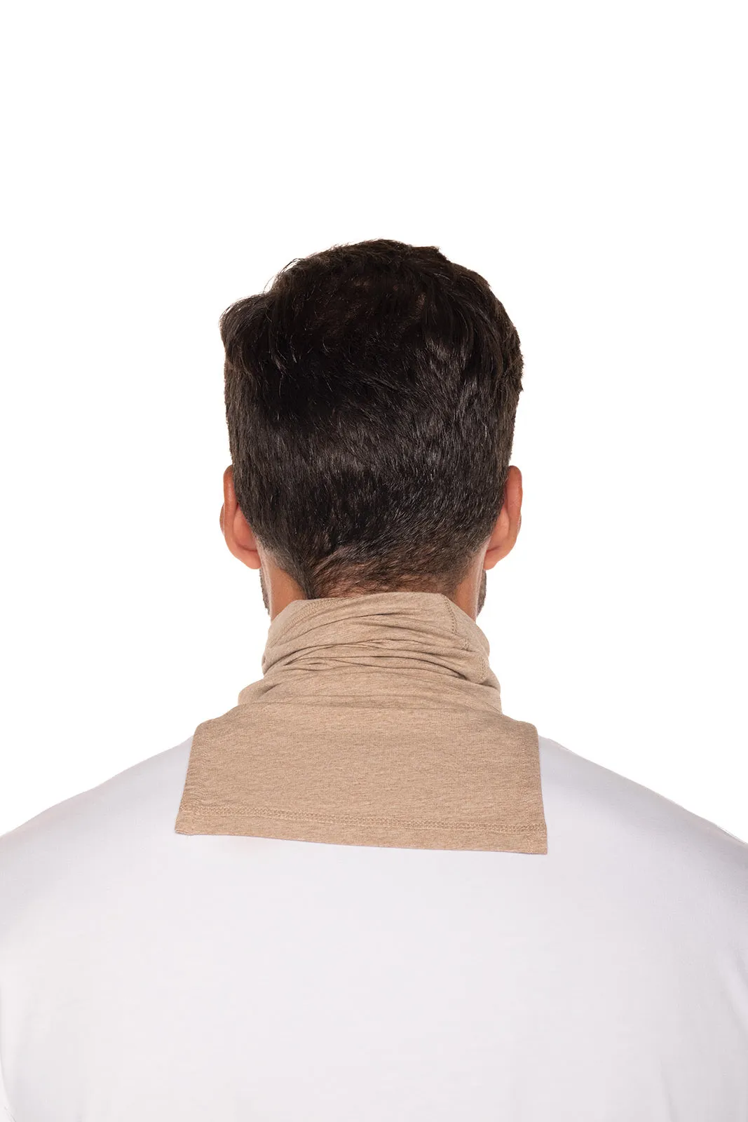 Key West Sun Neck Gaiter  |  Dark Taupe Heather