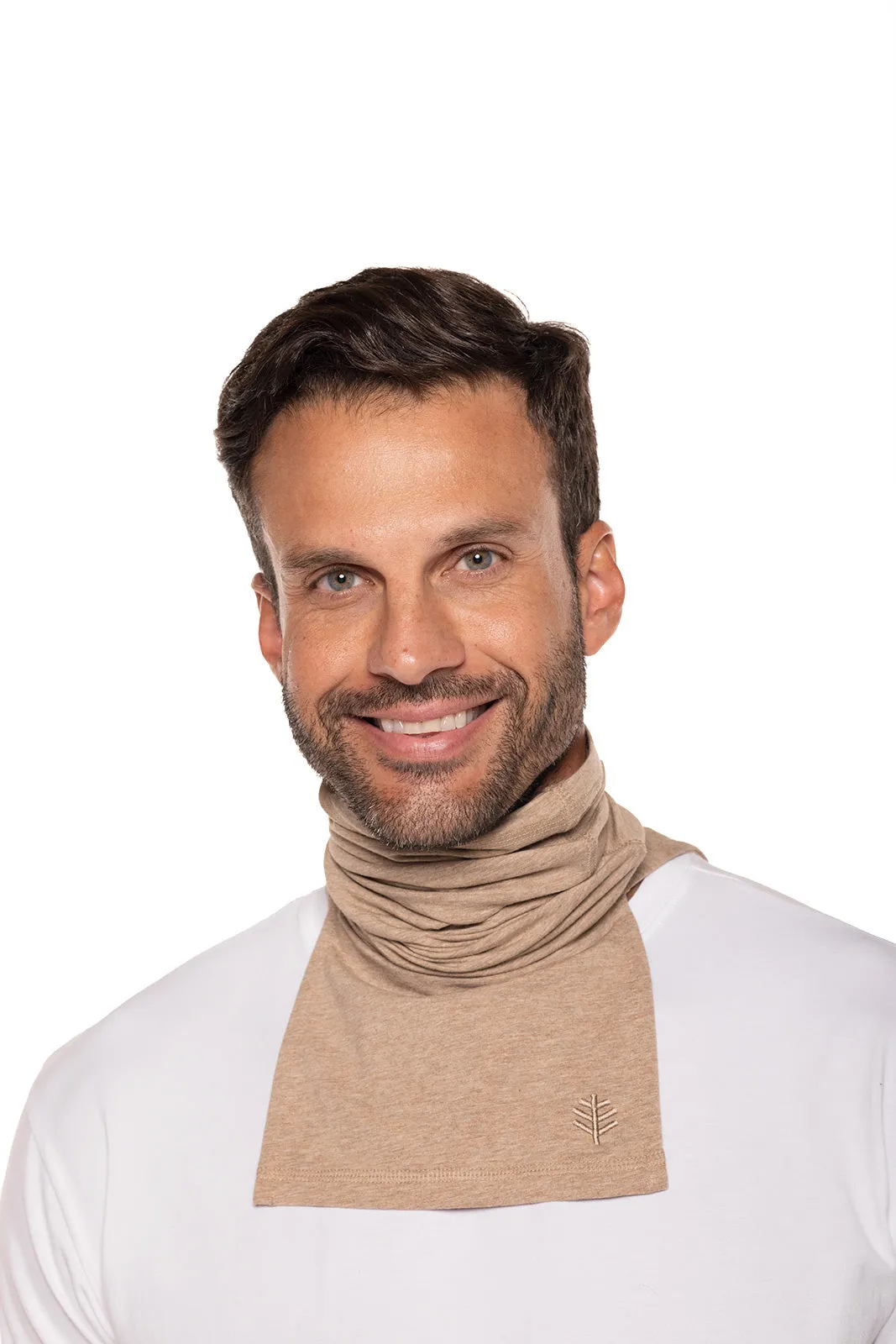 Key West Sun Neck Gaiter  |  Dark Taupe Heather