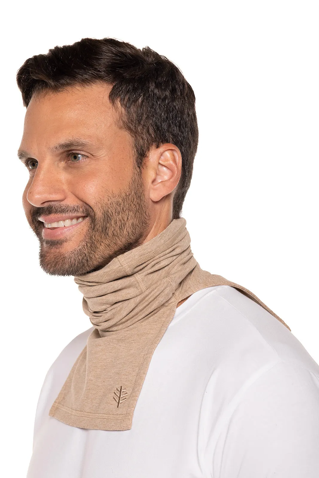 Key West Sun Neck Gaiter  |  Dark Taupe Heather