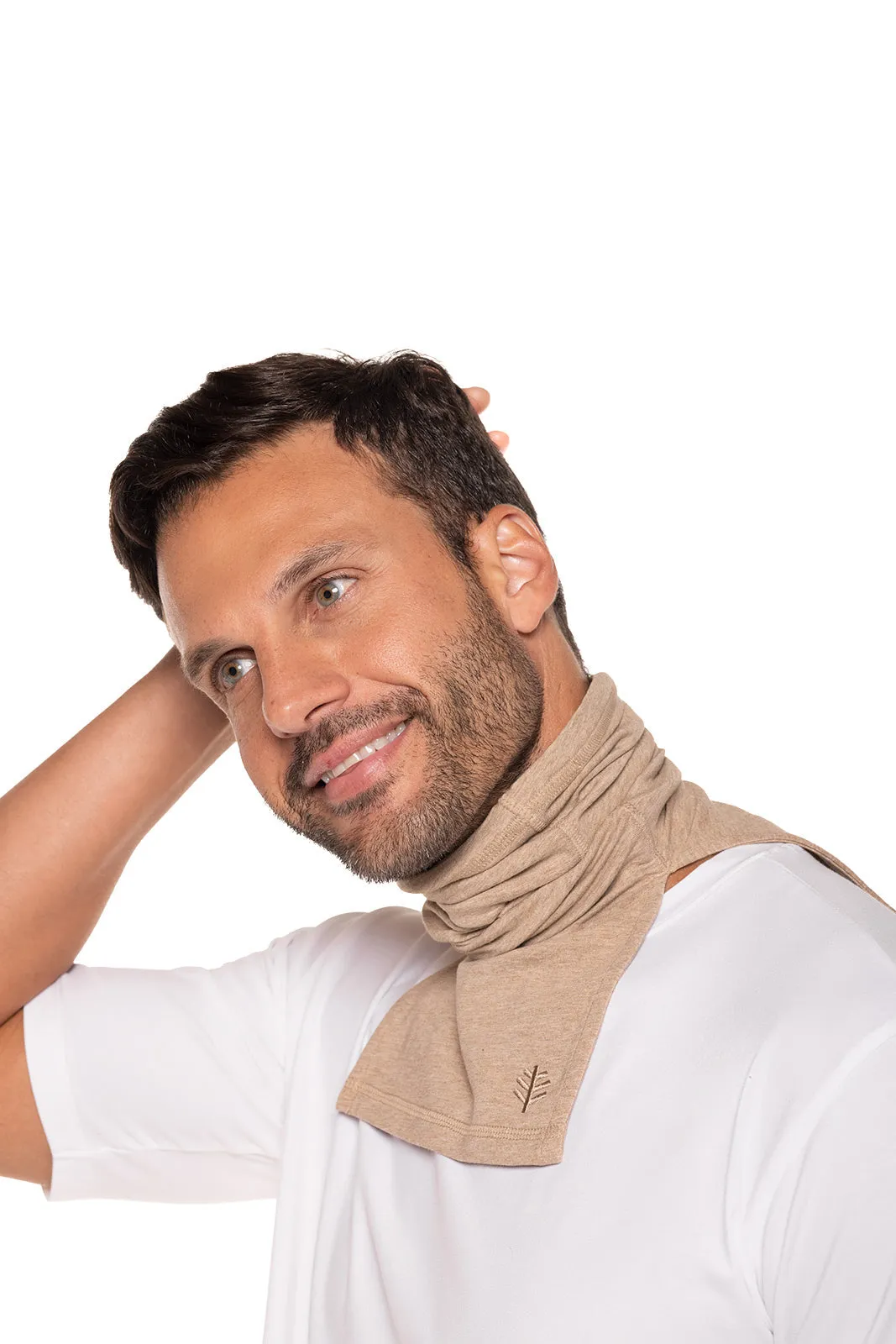 Key West Sun Neck Gaiter  |  Dark Taupe Heather