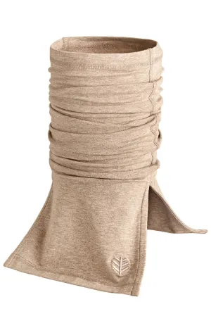 Key West Sun Neck Gaiter  |  Dark Taupe Heather
