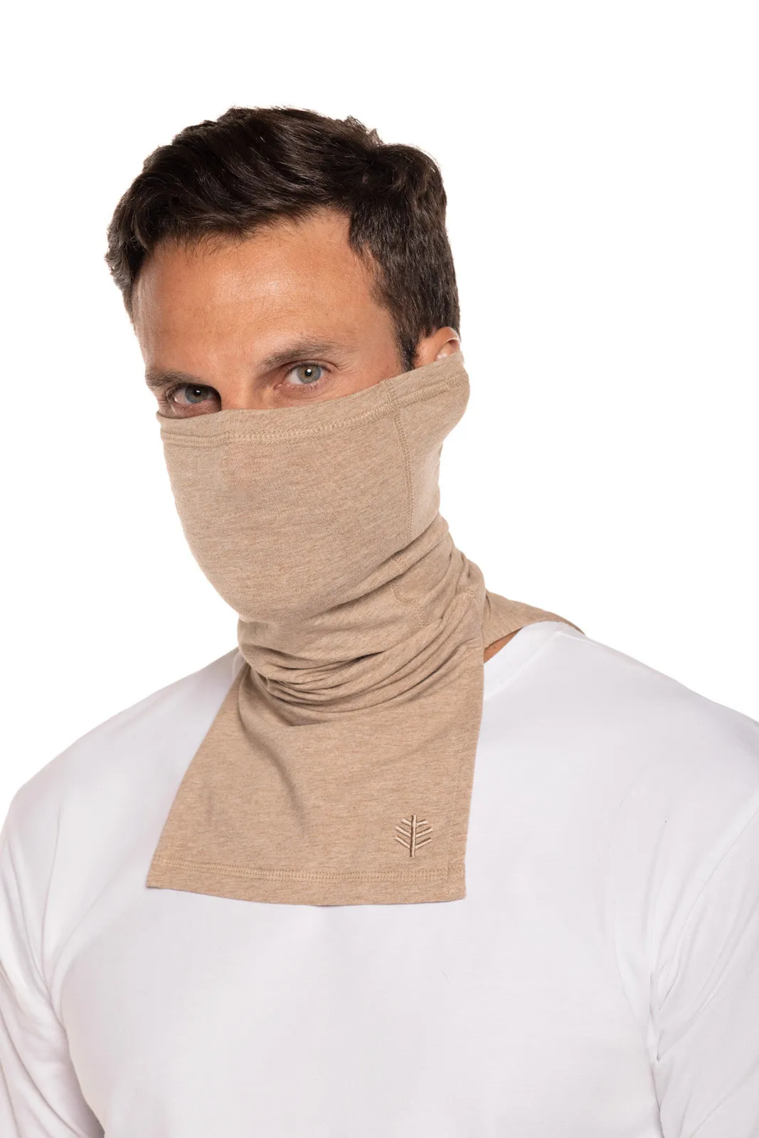 Key West Sun Neck Gaiter  |  Dark Taupe Heather