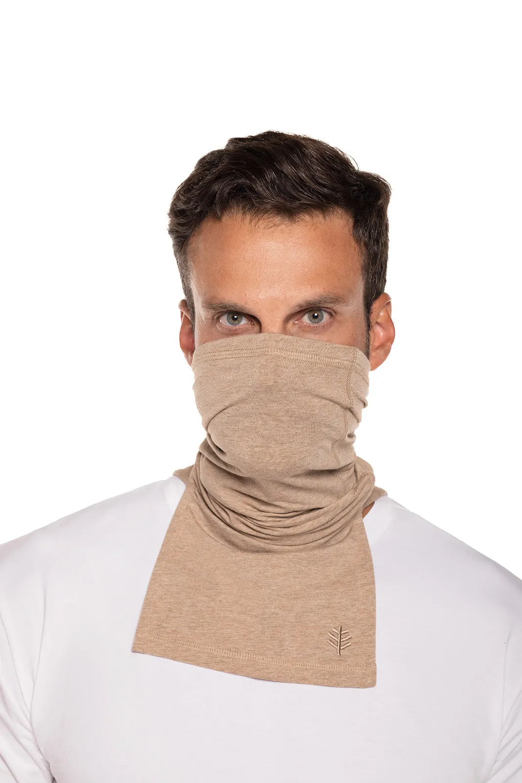 Key West Sun Neck Gaiter  |  Dark Taupe Heather