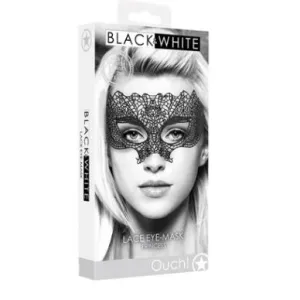 Lace Eye-Mask - Princess - Black & White - Ouch
