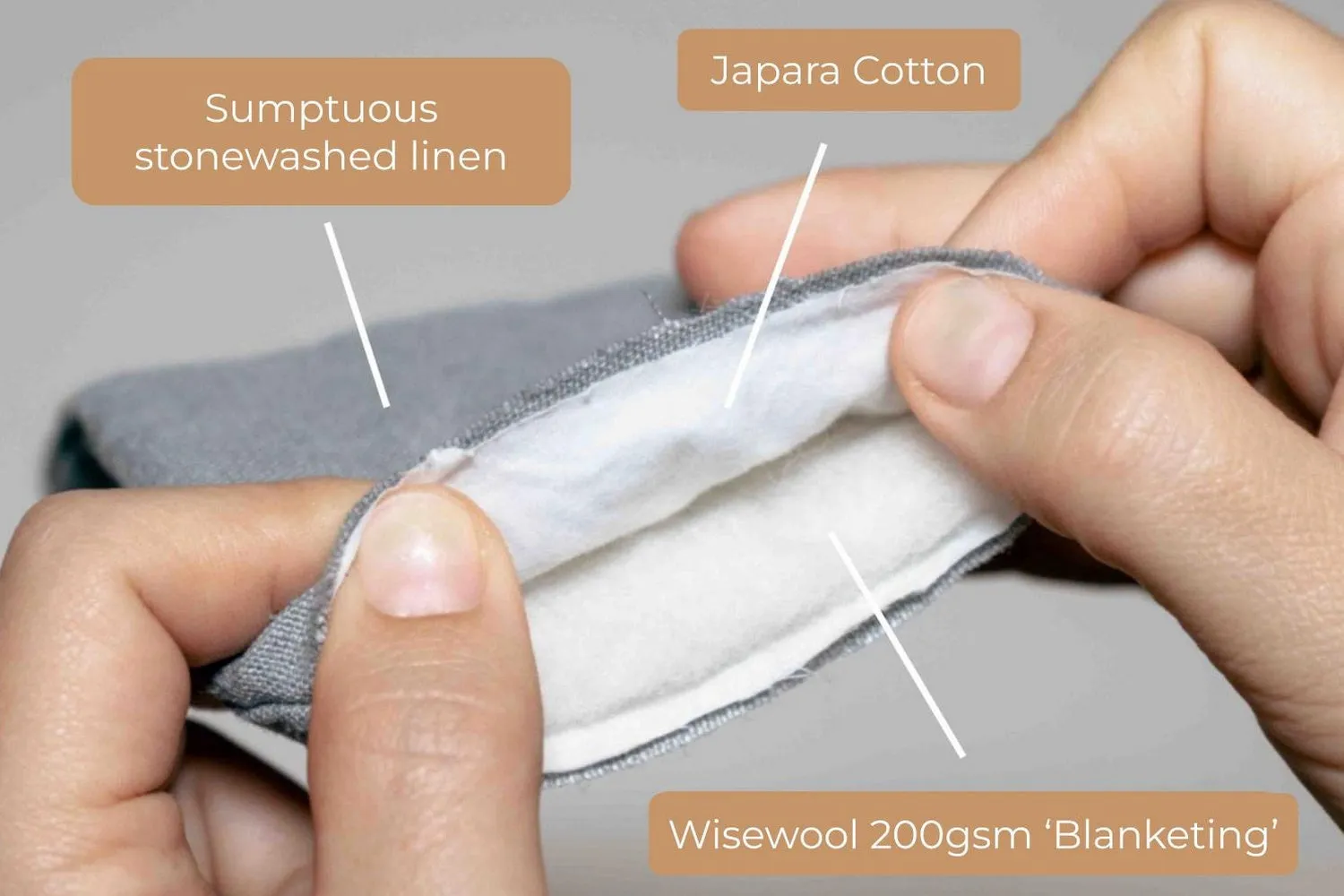 Linen Wisewool Sleep Mask