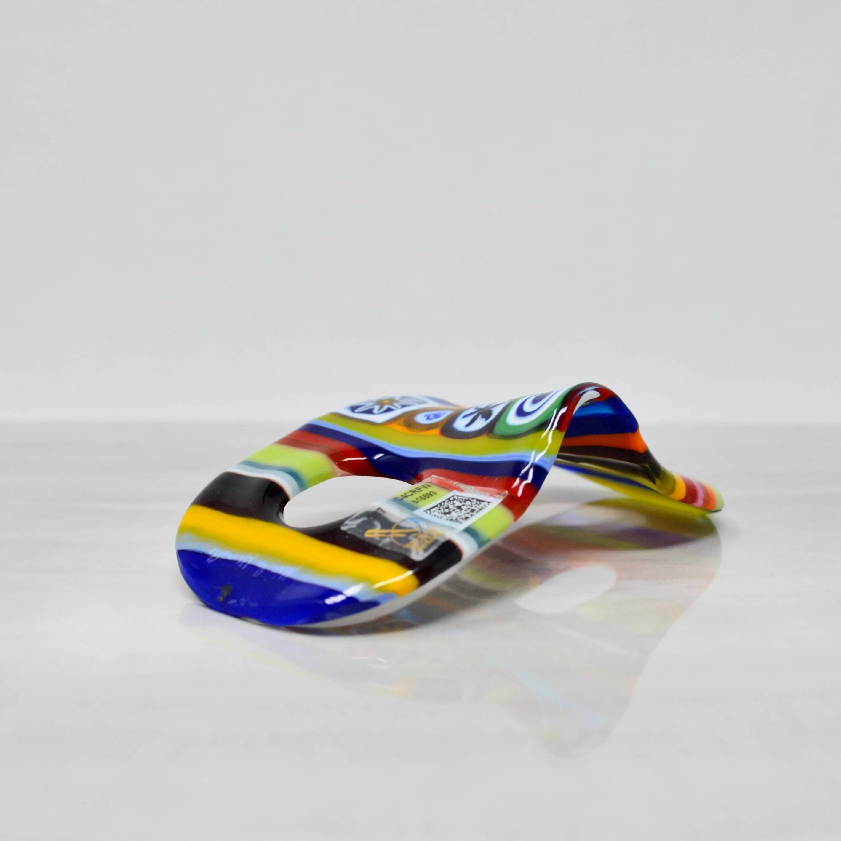 Murano Glass Millefiori Contemporary Art Mask, Made In Italy